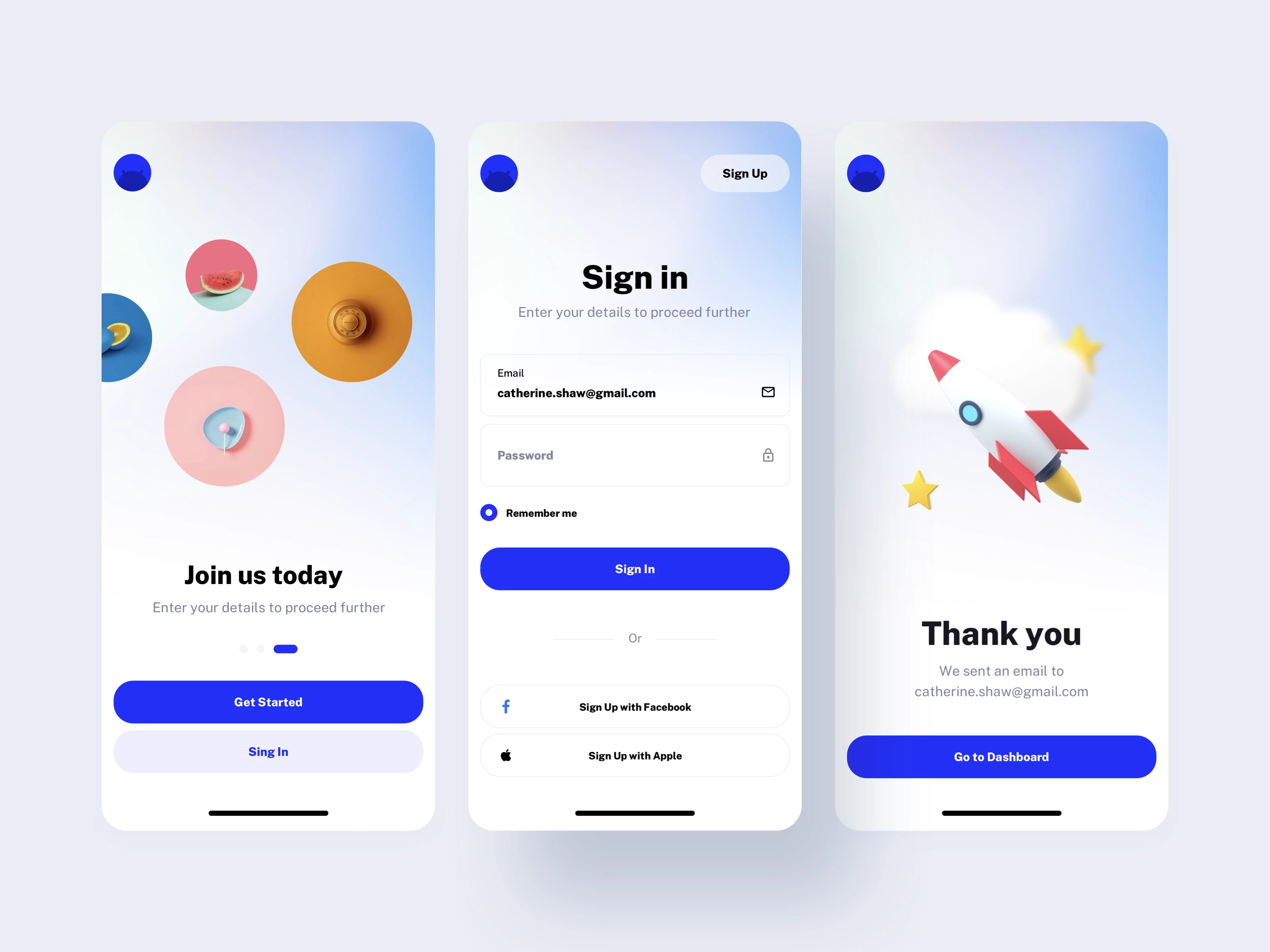 Mobile App Design Template