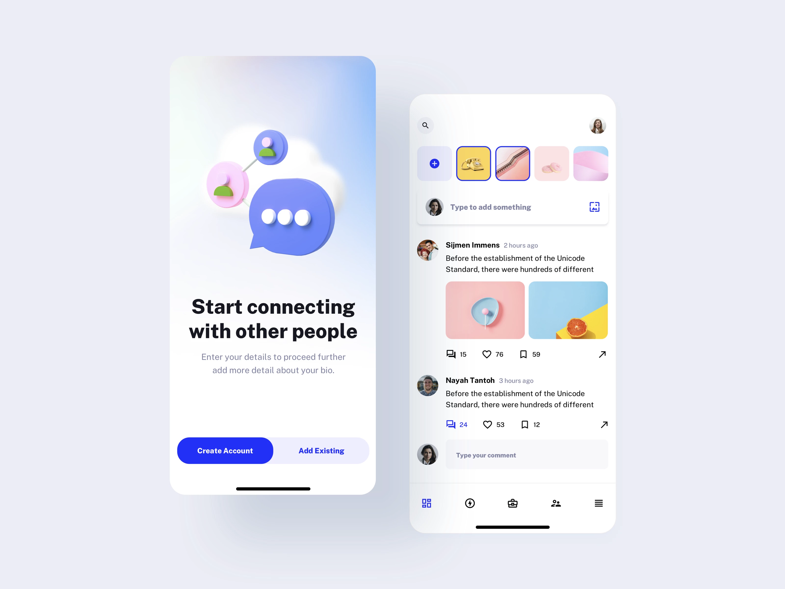 Social Timeline Design
