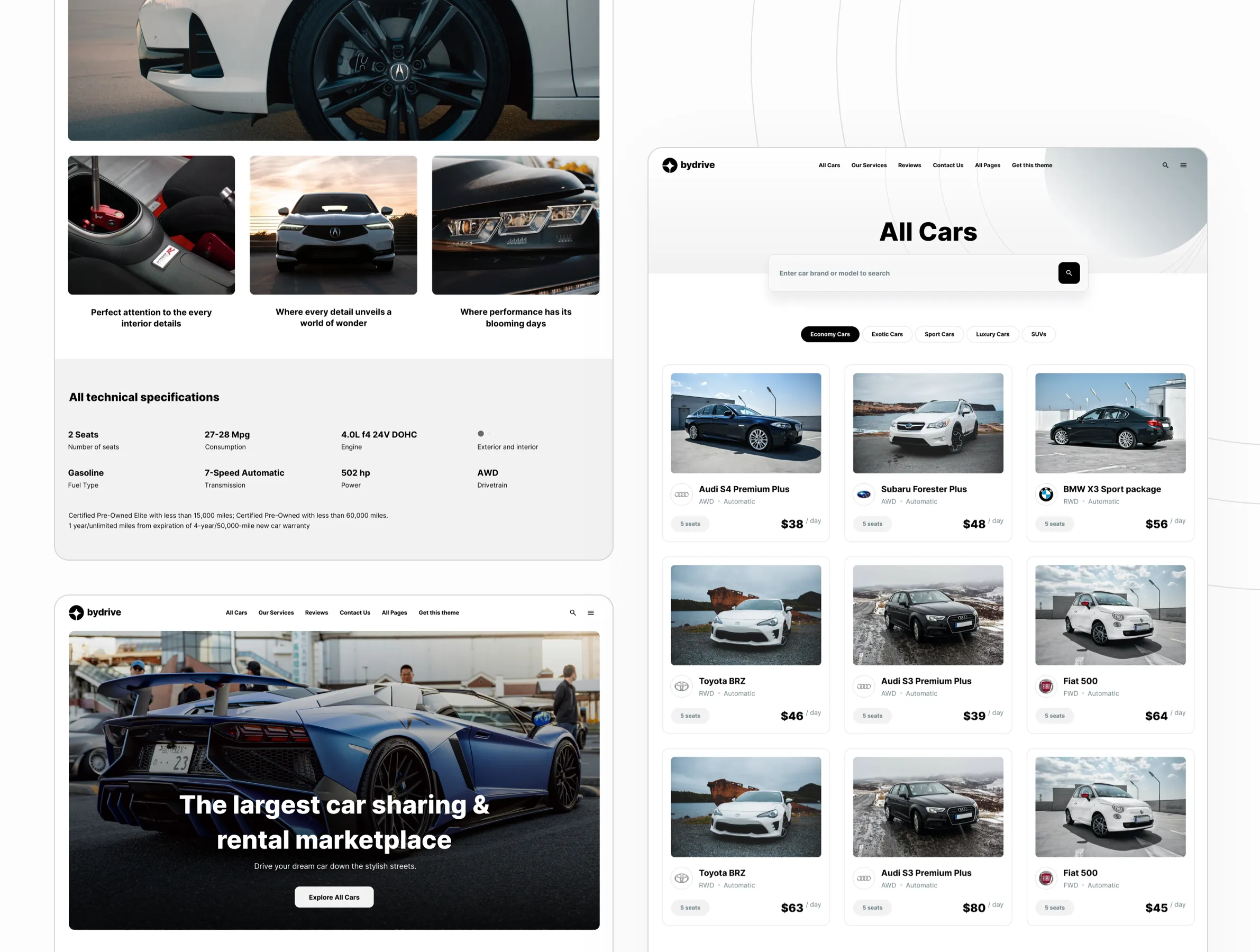Framer Template for car dealer Framer Template for car dealer