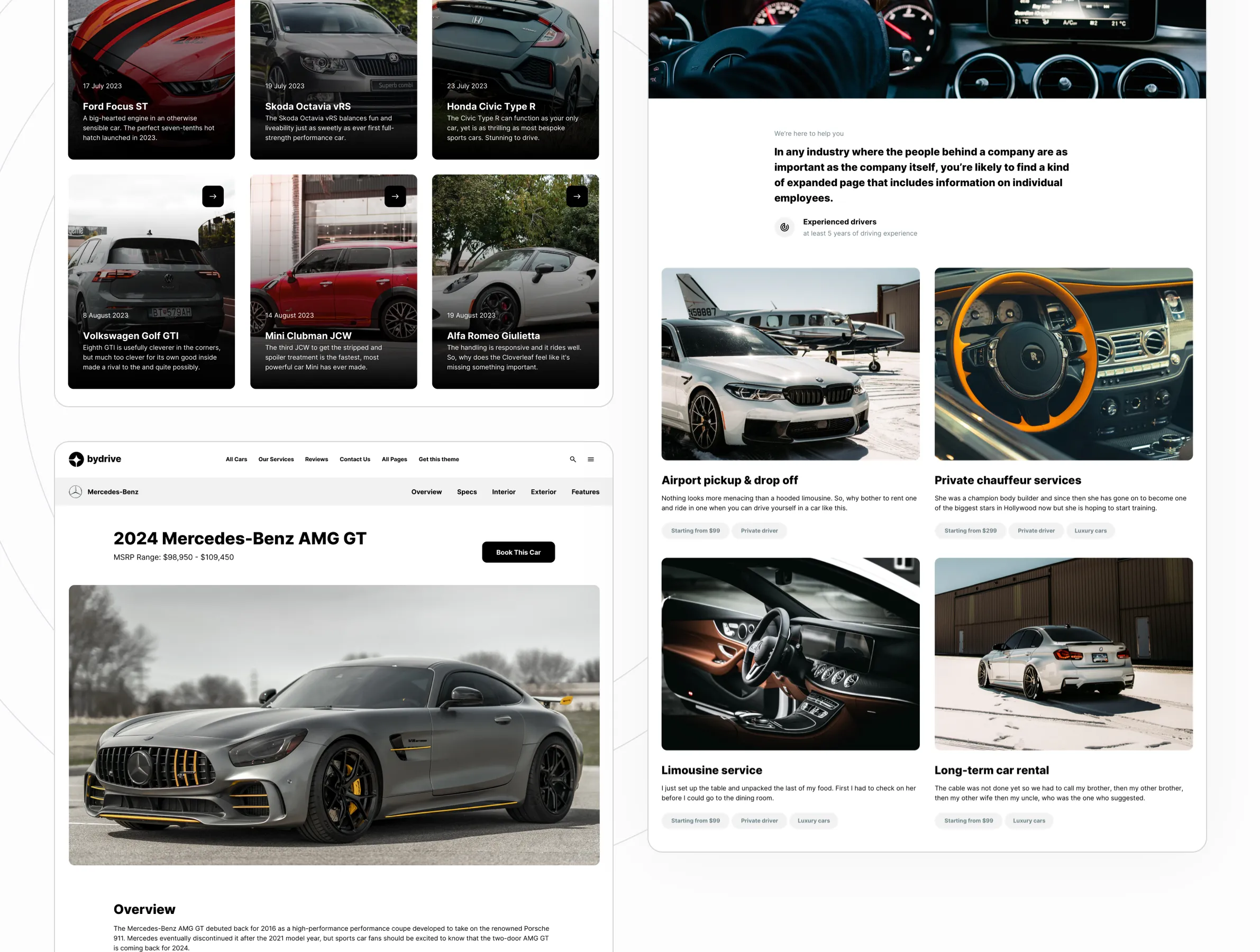 ByDrive Framer Template for car rent ByDrive Framer Template for car rent