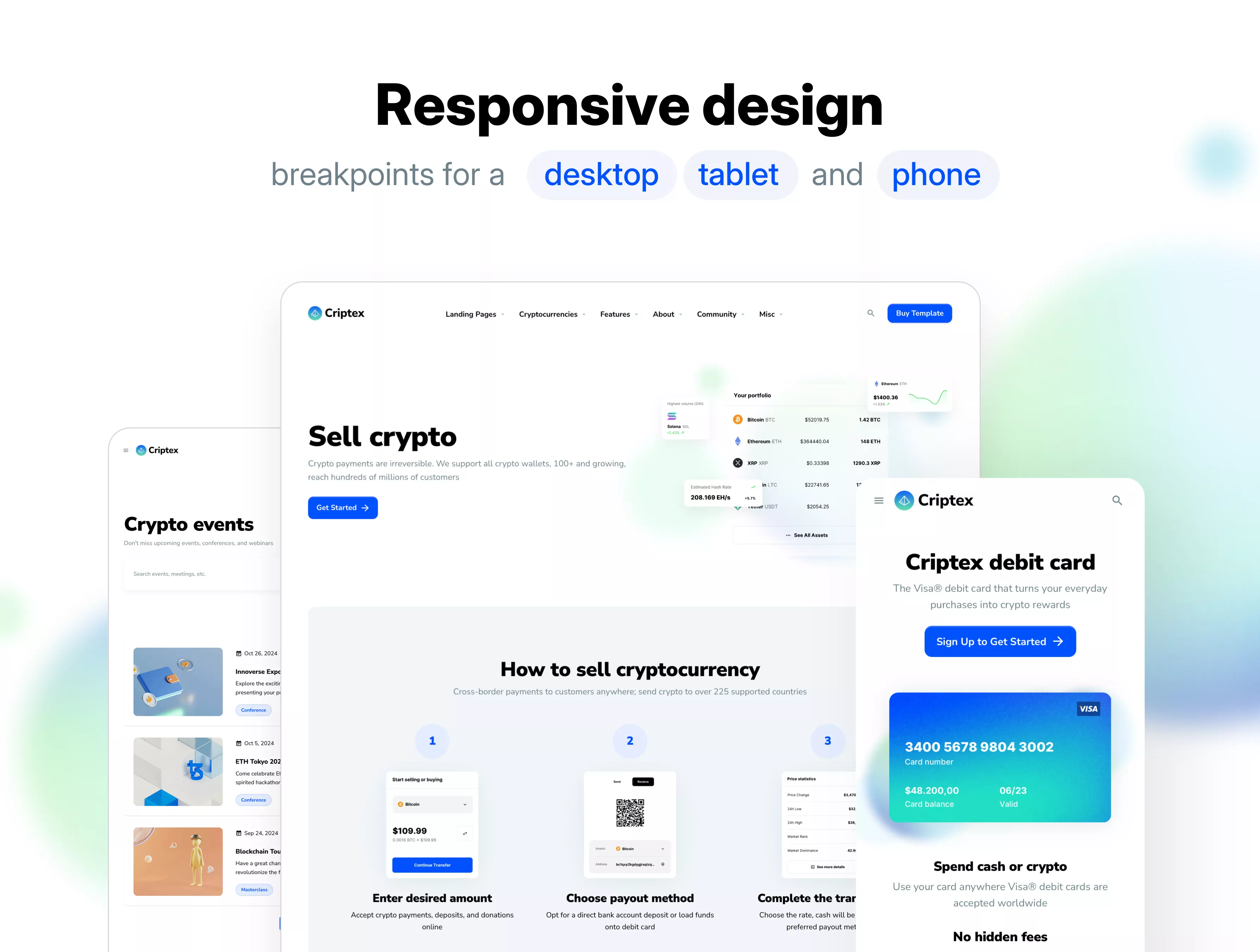 Framer template for Crypto startups