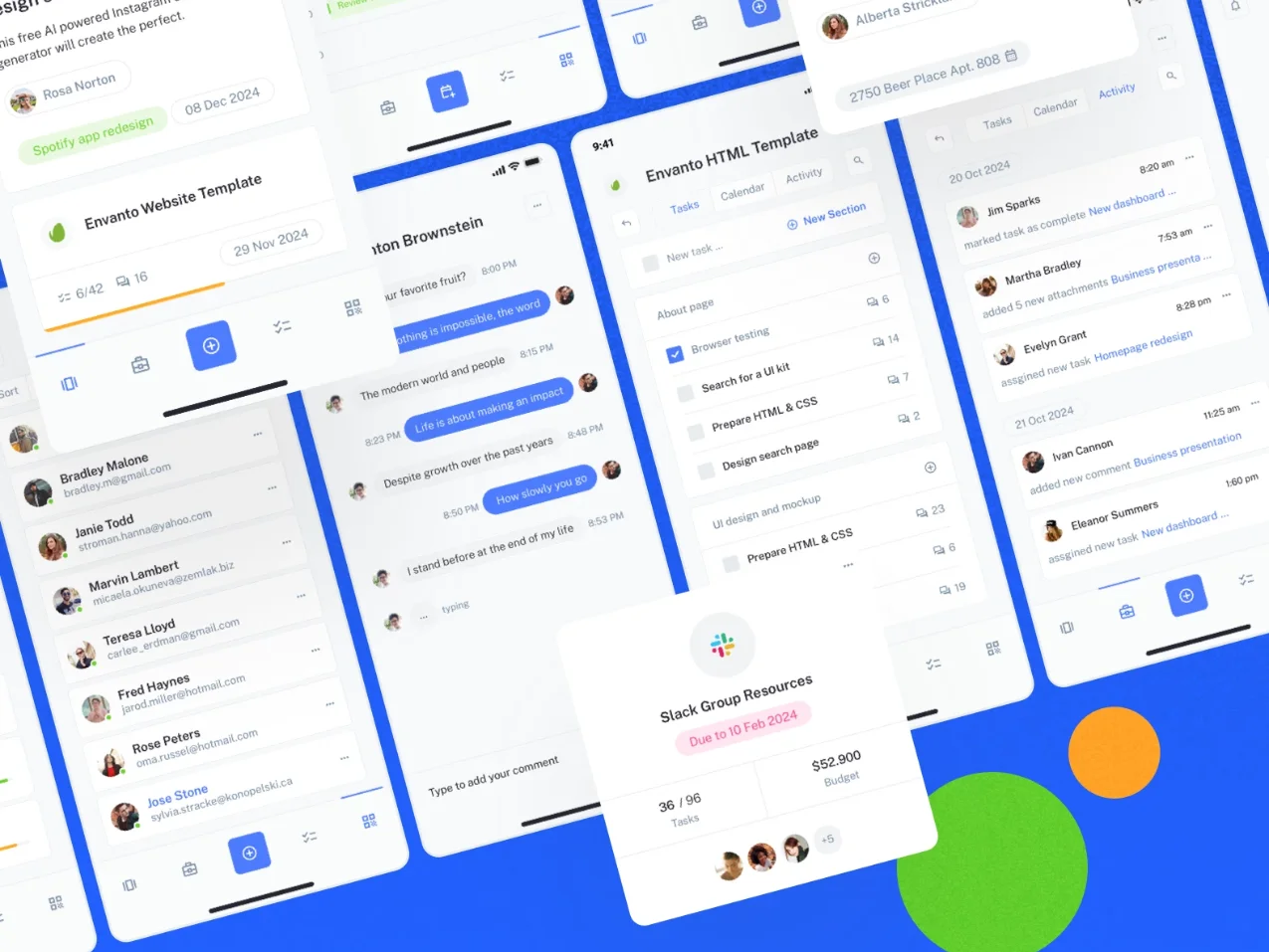 IOTask Mobile UI Kit