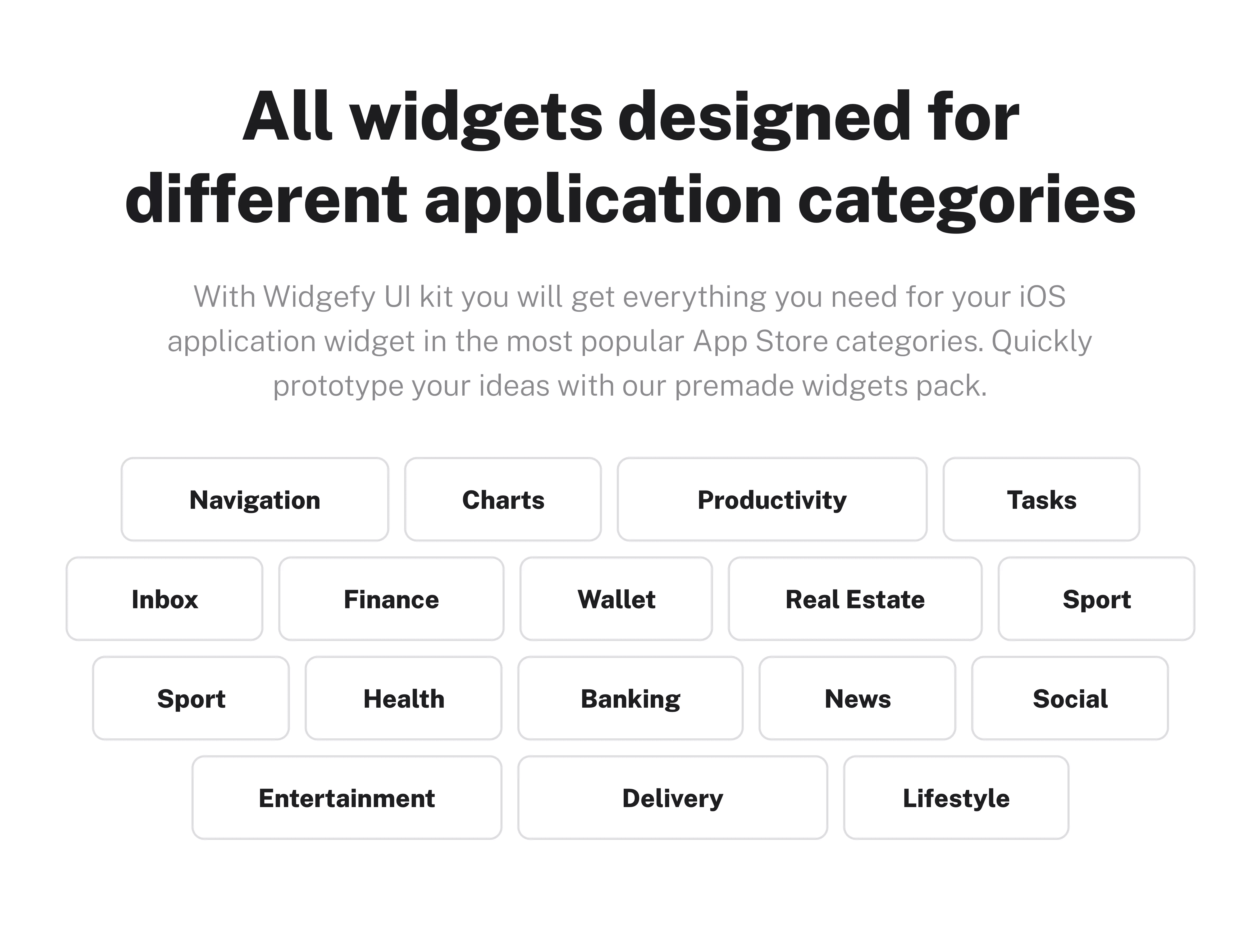 iOS Widgets Design iOS Widgets Design