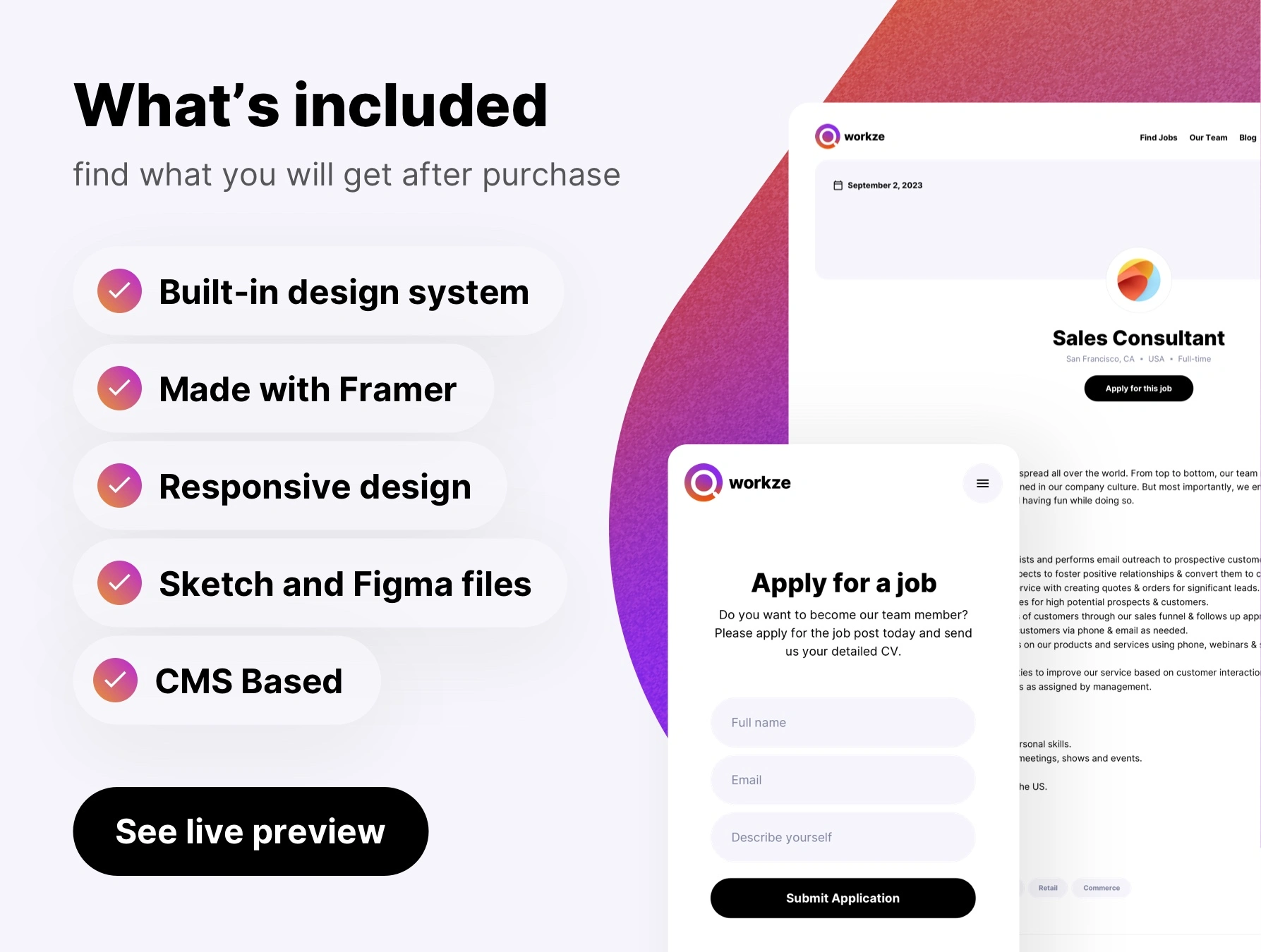 Framer theme Framer theme