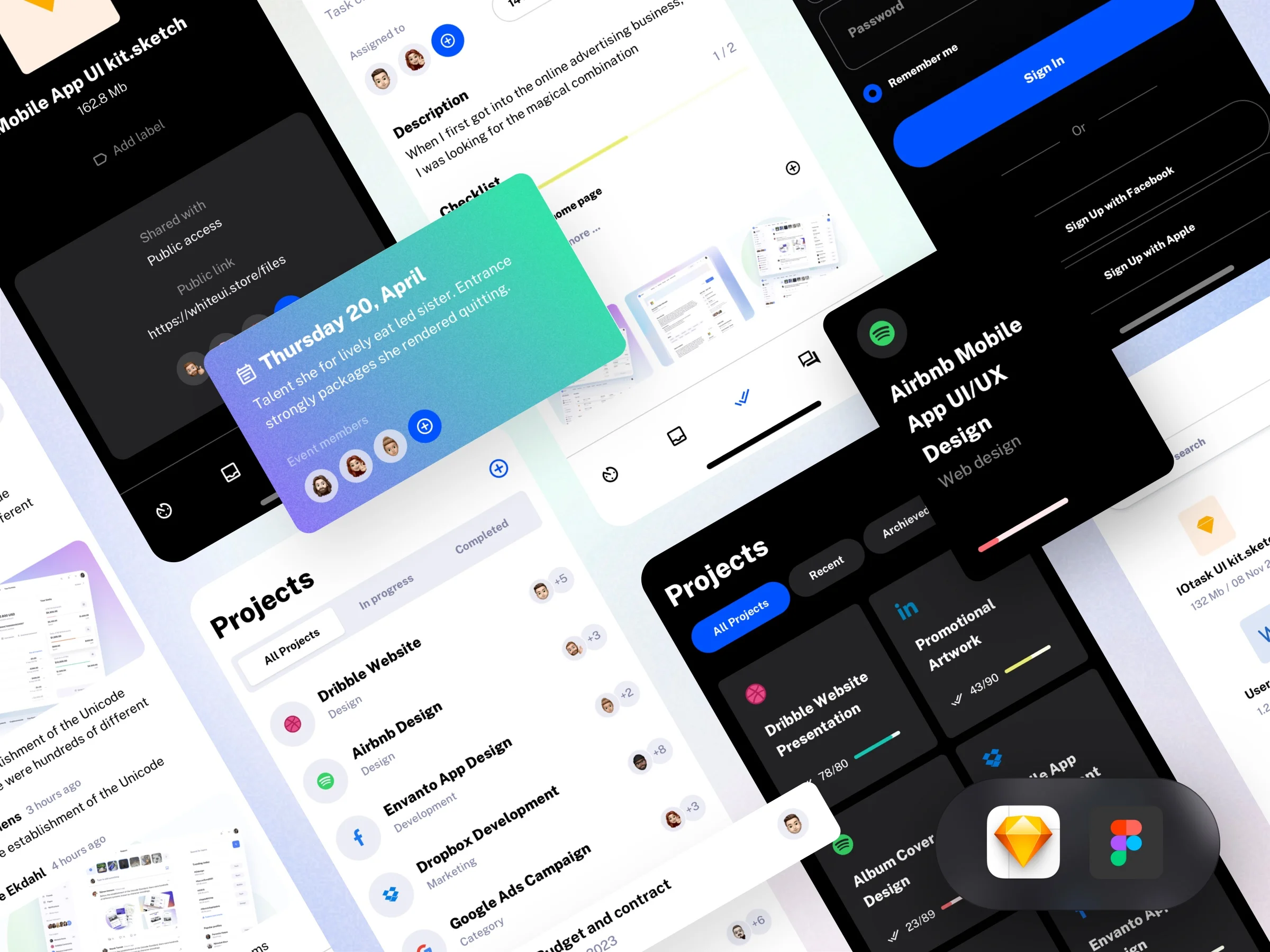 Tasksy UI kit for productivity mobile apps is here 🎉
